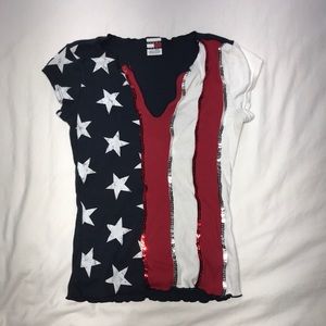 VINTAGE Women’s Tommy Girl T Stars Stripes Sz S